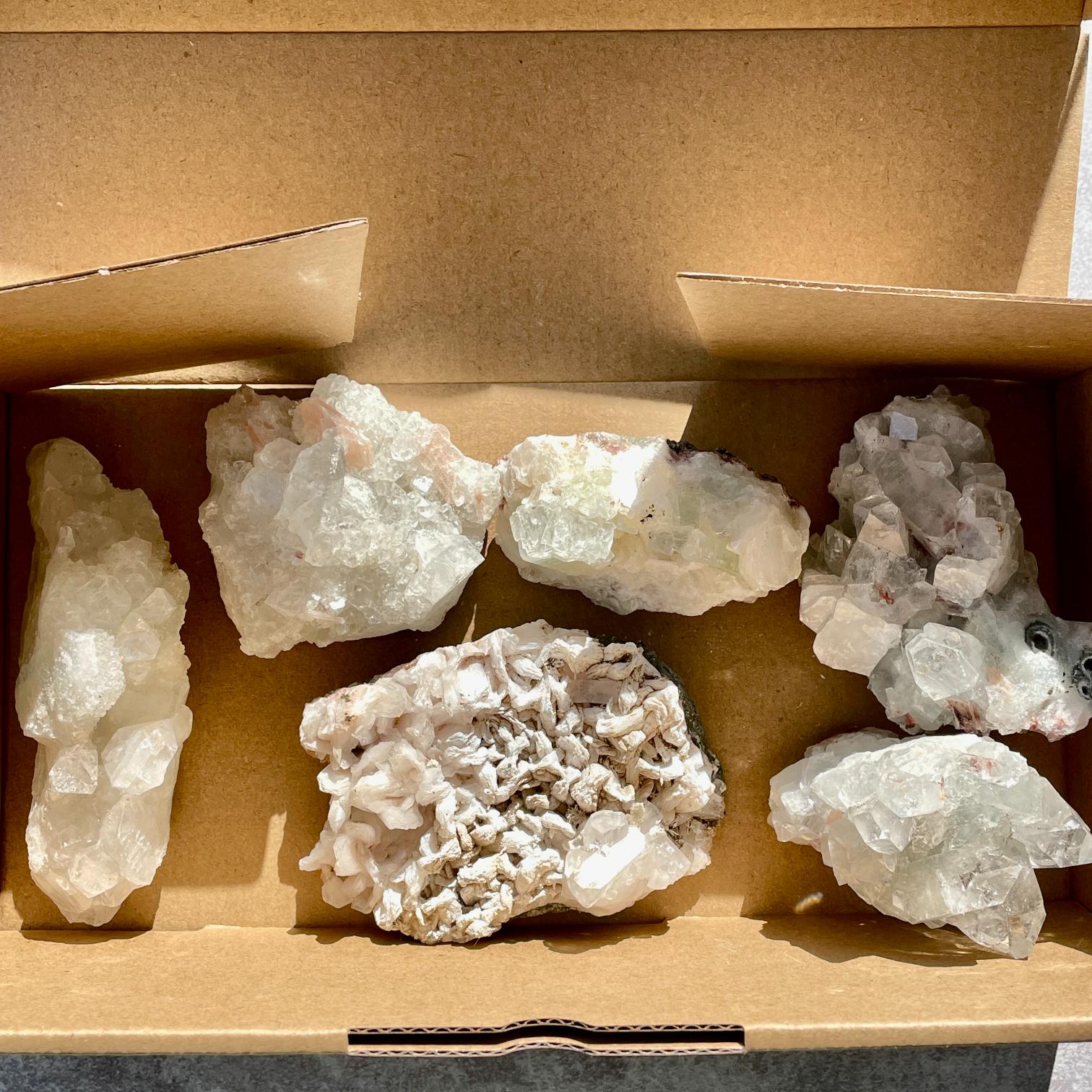 Apophyllite Cluster Box 09 Apophyllite Cluster Box 09